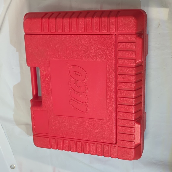 Vintage 1985 red Lego building block brick storage travel hard carry case - Picture 2 of 11